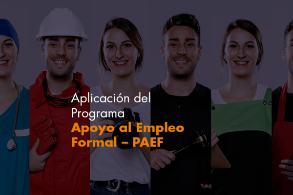Aplicación del Programa Apoyo al Empleo Formal – PAEF.